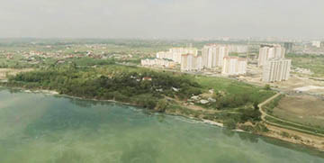фото микрорайона Почтовый вид сверху на реку Кубань